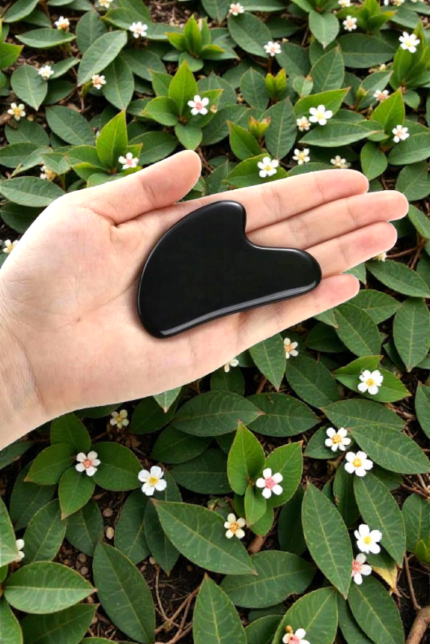 Doğal Taş Obsidyen Guasha